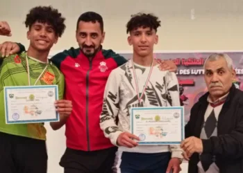 Jeunes du Kawkab de Marrakech sacrés champions du Maroc en lutte