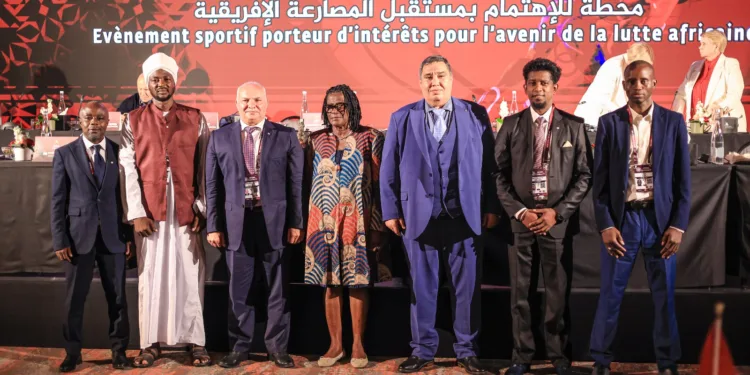 فؤاد مسكوت يكتسح انتخابات  الاتحاد الإفريقي للمصارعة المرتبة الأولى