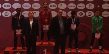 Tarek Ben Hashem sacré champion d’Afrique en lutte libre (57 kg)