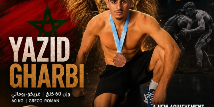 يزيد غربي يحرز البرونزية للمغرب في المصارعة اليونانية الرومانية بألعاب البحر الأبيض المتوسط